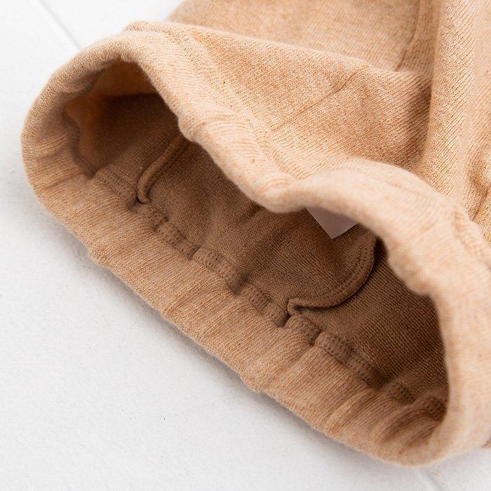 [現貨] 日本製 POMPKINS 有機棉啡色嬰兒襪褲 (80cm) - BB Dressup