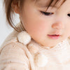 日本製 POMPKINS 啡色有機棉嬰兒連身裙配薄紗外套 - BB Dressup