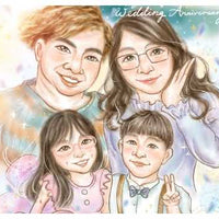 不論生日派對、婚禮或任何特別場合. 本地插畫品牌 Hanabi, 呈現夢幻般的似顏繪，讓你和家人留下最燦爛的時刻