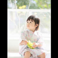 日本直送 Aenak 嬰兒粉紫色繡花球日本和服浴衣連腰帶套裝 - BB Dressup