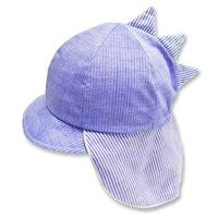 [現貨] 日本製 Shapox防UV 藍色有機棉恐龍嬰兒日遮帽 - BB Dressup