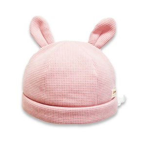 [現貨] 日本製 Shapox防紫外線粉紅色威化格嬰幼兒可調動物帽 - BB Dressup