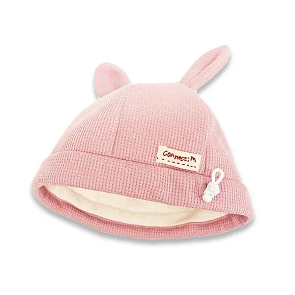 [現貨] 日本製 Shapox防紫外線粉紅色威化格嬰幼兒可調動物帽 - BB Dressup