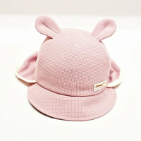 [現貨] 日本製 Shapox防紫外線粉紅色威化格嬰幼兒可調動物Cap帽 - BB Dressup