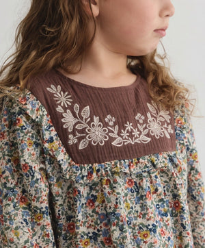 [現貨] 日本直送 Pairmanon 女童裝 花卉洋裝連身裙 (100-120cm) - BB Dressup