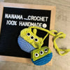 [預購] 香港製造 NANAMA CROCHET 親子裝款式 三眼仔鈎織袋 - BB Dressup