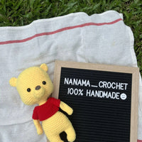 [預購] 香港製造 NANAMA CROCHET WINNIE THE POOH 鈎織公仔 - BB Dressup