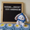 [預購] 香港製造 NANAMA CROCHET 祖母格復活兔 鈎織公仔 - BB Dressup