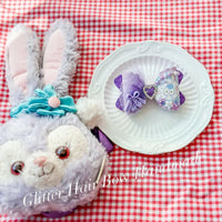 [預購] 香港製造Glitter Hair Bow 紫色Stella Lou星黛露頭飾 - BB Dressup