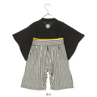 [現貨] 日本直送 Aenak 男童裝 黑色HAKAMA 日本和服嬰兒連身衣 - BB Dressup