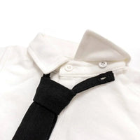 [現貨] 日本直送 Aenak 男童裝 白色長袖領呔恤衫 (80-120cm) - BB Dressup
