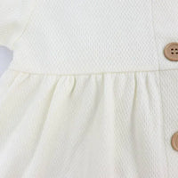 [現貨] 日本直送 Aenak 女童裝 白色網紋短袖嬰兒連身裙 - BB Dressup