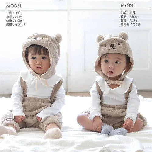 [現貨] 日本直送 Aenak 初生嬰兒 熊仔造型帽子 - BB Dressup