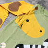 日本直送 Cheekroom 童裝 斑馬長頸鹿 薄荷綠 知育服T恤 - BB Dressup
