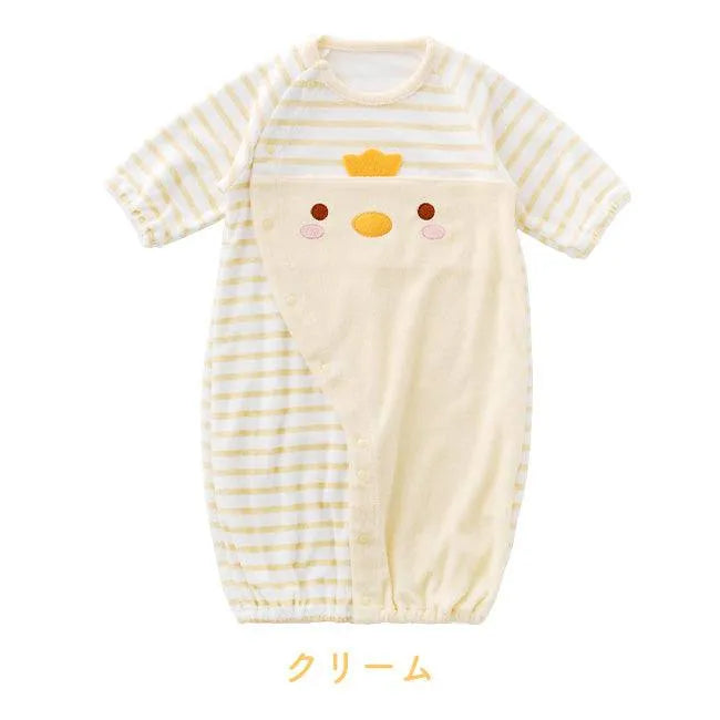 [預購] 日本直送 Chuckle Baby 淺黃動物圖案 嬰兒連身衣 - BB Dressup