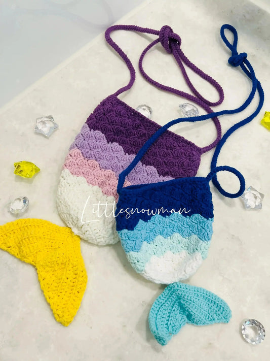 [預購] 香港製造 Littlesnowman Handmade 鈎織魚尾袋 - BB Dressup