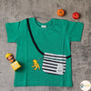 日本直送 Mam 男童裝 恐龍印花圖案 綠色 短袖衫 - BB Dressup