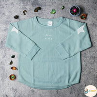 [現貨] 日本直送 Mam 童裝 星星圖案 卡其綠長袖上衣 (100-120cm) - BB Dressup