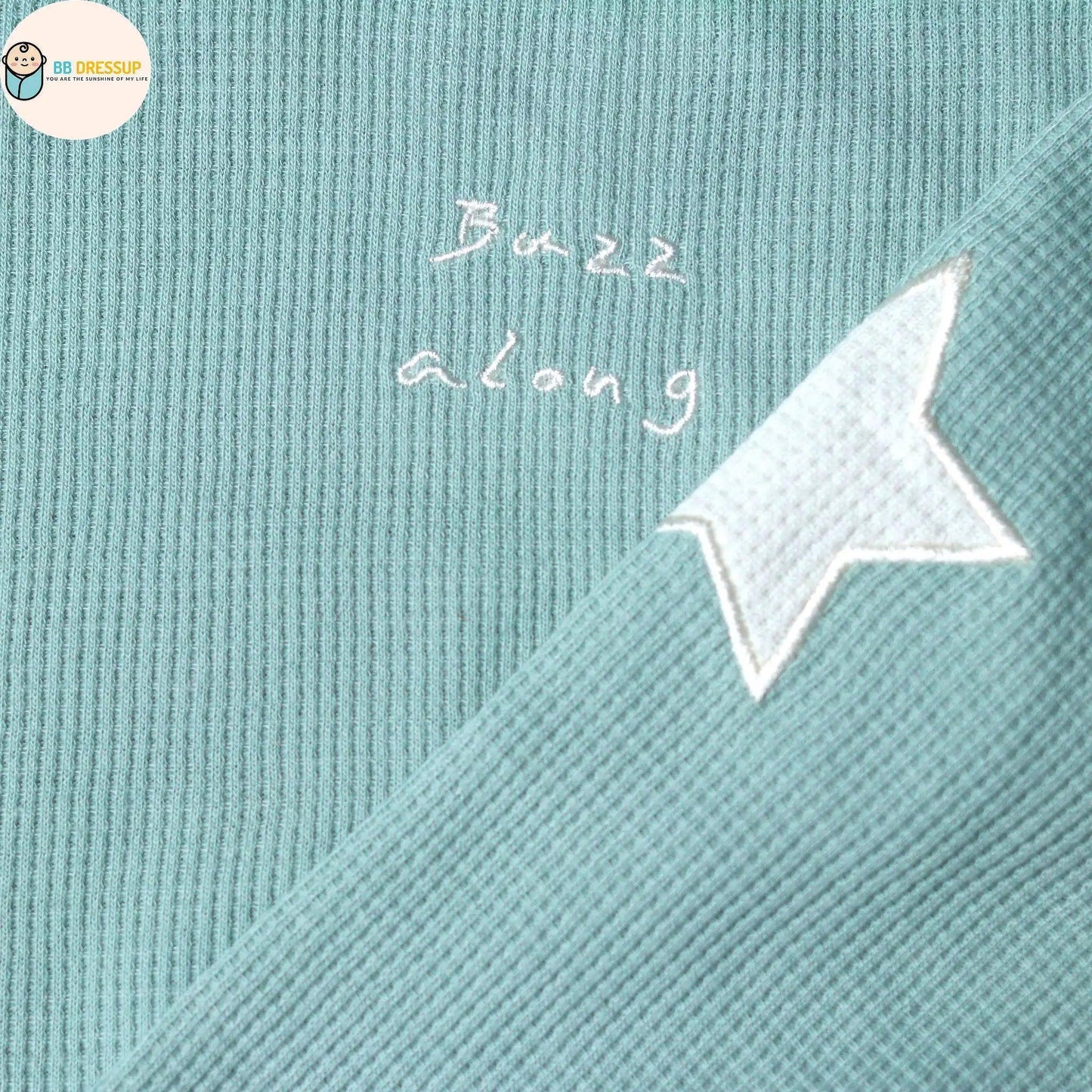 [現貨] 日本直送 Mam 童裝 星星圖案 卡其綠長袖上衣 (100-120cm) - BB Dressup
