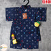 [現貨] 日本製 Mam 嬰兒 藍色水手圖案 日本和服甚平BB衫套裝 - BB Dressup