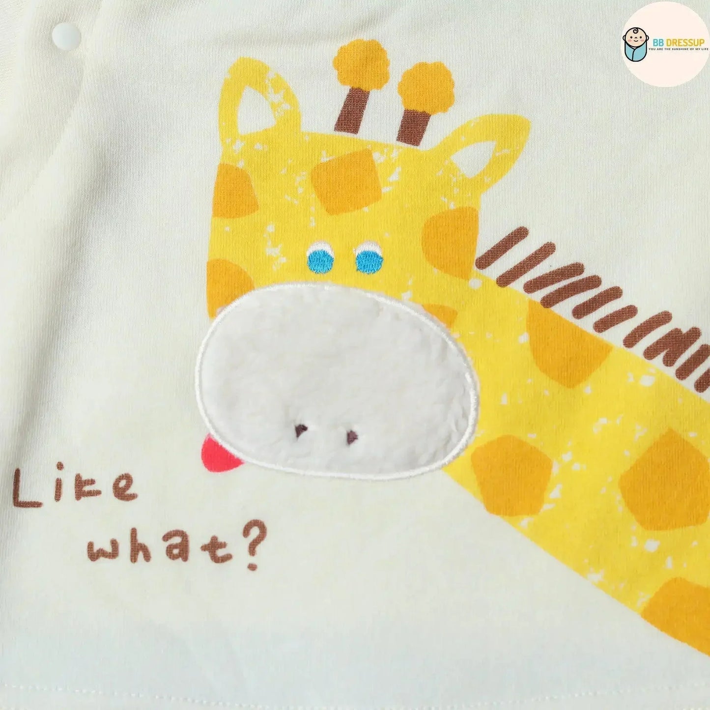 [現貨] 日本直送 Mam 長頸鹿造型 厚身嬰兒連身衣 (70-80cm) - BB Dressup