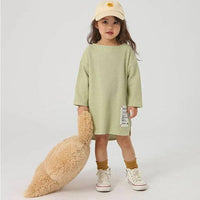 [現貨] 日本直送 OS Kids 女童裝 青蘋果綠威化格仔紋長袖連身裙 - BB Dressup