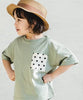 日本直送 Pairmanon 童裝 粉綠色㘣點袋 短袖T恤 - BB Dressup