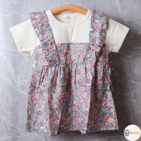 [現貨] 日本直送 Pairmanon 女童裝 碎花圍裙造型上衣 - BB Dressup