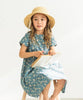日本直送 Pairmanon 女童裝 法式花卉圖案短袖連身裙 - BB Dressup