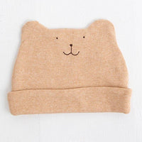 [現貨] 日本製 POMPKINS 初生嬰兒 兔仔 啡色有機棉嬰兒帽 - BB Dressup