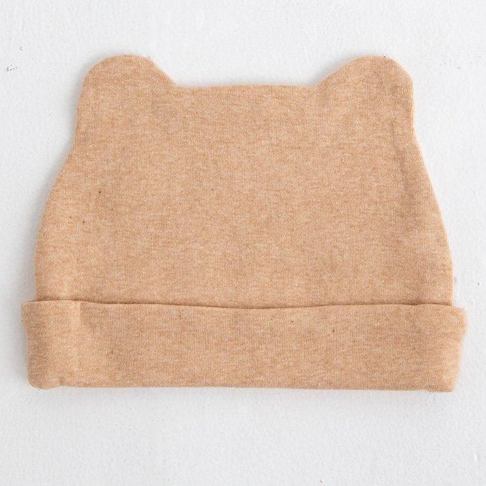 [現貨] 日本製 POMPKINS 初生嬰兒 兔仔 啡色有機棉嬰兒帽 - BB Dressup