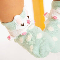 [現貨] 日本製 POMPKINS 初生嬰兒 綠色兔仔 嬰兒襪 - BB Dressup