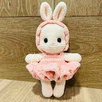 [預購] 香港製造 Littlesnowman Handmade 鈎織兔寶寶公仔 - BB Dressup