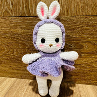 [預購] 香港製造 Littlesnowman Handmade 鈎織兔寶寶公仔 - BB Dressup