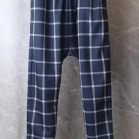 [現貨] 日本直送 Shisky 童裝 深藍色格仔 長褲 (130cm) - BB Dressup
