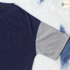 日本直送 Shisky 童裝 藍色配橙灰 中袖T恤 - BB Dressup