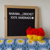 [預購] 香港製造 NANAMA CROCHET 親子裝款式 winnie the pooh鈎織屁屁包 - BB Dressup