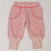 [預購] 日本製 Yuga 有機棉 初生嬰兒 粉紅色束腳長褲 - BB Dressup