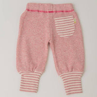 [現貨] 日本製 Yuga 有機棉 初生嬰兒 粉紅色束腳長褲 (90-100cm) - BB Dressup